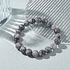 10mm Natural Labradorite Round Beads Stretch Bracelet BJEW-JB07221-02-2