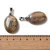 Natural Crazy Agate Pendants G-Z055-03P-05-3