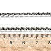 Tarnish Resistant 304 Stainless Steel Rope Chain Necklaces STAS-S029-01-4