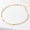 Simple Design Natural Flower Amazonite Beaded Necklaces for Women JH7309-5-1