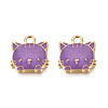 Eco-Friendly Zinc Alloy  Pendants LS-ENAM-R051-01-07G-NR-2