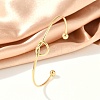 Ion Plating(IP) 304 Stainless Steel Knot Cuff Bangles for Women LS-BJEW-M233-04G-4
