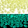 150Pcs Luminous Transparent Teardrop Glass Charms GLAA-PH0004-20-1