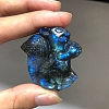 Dyed Natural Labradorite Carved Display Decorations PW-WG38302-05-1