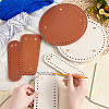 6Pcs 6 Style PU Leather Knitting Crochet Bags Nail Bottom Shaper Pad FIND-PH0009-91-3