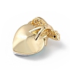 Real 18K Gold Plated Rack Plating Brass Micro Pave Clear Cubic Zirconia Pendants KK-C015-06G-12-3