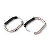 Oval 304 Stainless Steel Hoop Earrings for Women EJEW-L287-038P-01-2