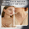 4Pcs Alloy Bowknot Pendant Necklaces for Women NJEW-LP0001-28A-4