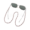 Synthetic Turquoise & Glass Seed Bead Chains Neck Strap for Eyeglasses AJEW-EH00399-3