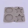 Star and Flat Round Silicone Pendant Molds DIY-WH0171-36-1