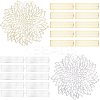 22Pcs 4 Style Paper Napkin Buckle AJEW-AR0001-19-1