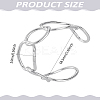 1Pc ElectrophoresisIron Cuff Bangles for Women BJEW-LP0002-27P-2