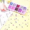 DIY Flat Round & Heart Acrylic & Glass Seed Beads Jewelry Making Findings Kits DIY-FS0006-43D-7