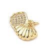 Brass Micro Pave Cubic Zirconia Pendants KK-D426-25A-G-2