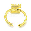 Rack Plating Brass Open Cuff Rings for Women RJEW-F162-01G-Z-3
