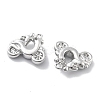 Brass Micro Pave Clear Cubic Zirconia Charms KK-M102-51P-2