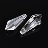 Transparent Glass Pendants GLAA-N025-01-2