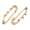 Ion Plating(IP) 304 Stainless Steel Safety Pins Brooch Findings STAS-K252-05A-G-2