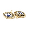 Brass Micro Pave Cubic Zirconia Pendants KK-A181-VB777-2-3
