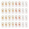 40Pcs 4 Colors Brass ABS Imitation Pearl Pendants KK-TA0001-73-3