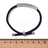 Round Nylon Milan Cord Slider Bracelet Making BJEW-L722-01P-4