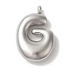 Non-Tarnish 304 Stainless Steel Pendants STAS-M017-08P-07-1
