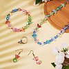 200Pcs 10 Style Transparent Spray Painted Glass Beads GLAA-SZ0001-81-5