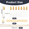 DIY 304 Stainless Steel & Glass Bottle Pendant Necklace Making Kits DIY-HS0001-51G-2