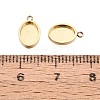 304 Stainless Steel Pendant Cabochon Component STAS-Q113-25A-G-3