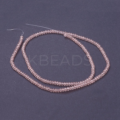 Transparent Glass Beads Strands X-GLAA-R135-2mm-12-1