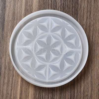 DIY Life of Flower Textured Cup Mat Silicone Molds LS-SIMO-H009-05A-1