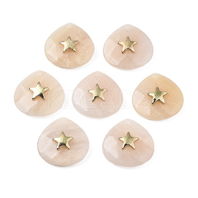 Natural Pink Aventurine Pendants G-N326-132-02-1