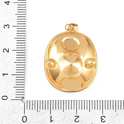 304 Stainless Steel Rhinestone Pendants STAS-A135-06G-1
