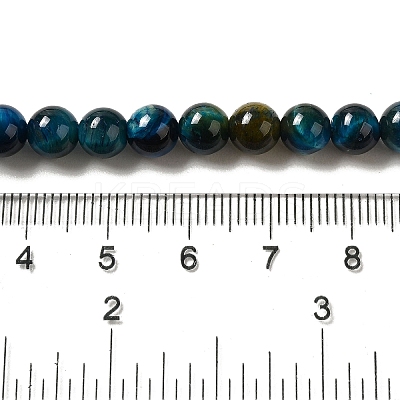 Grade AB+ Dyed Natural Tiger Eye Beads Strands G-G102-A02-02-1