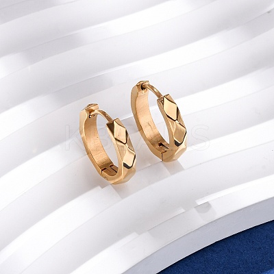 304 Stainless Steel Hoop Earrings EJEW-D331-10G-1