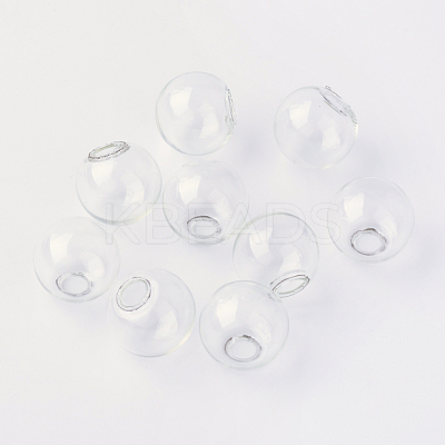 Round Mechanized One Hole Blown Glass Globe Ball Bottles X-BLOW-R001-14mm-1