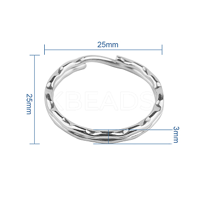 304 Stainless Steel Split Key Rings STAS-PH0005-05-1