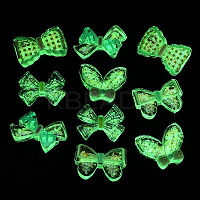 Luminous Transparent Resin Cabochons RESI-C068-03-1