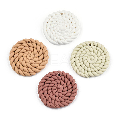 Handmade Polymer Clay Pendants CLAY-N010-093-1