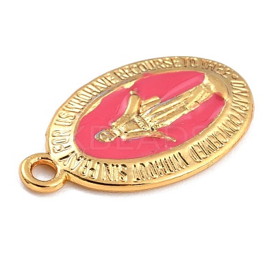 Golden Alloy Enamel Pendants KK-P197-16D-1