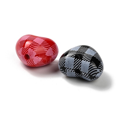 Opaque Acrylic Beads OACR-G049-02-1