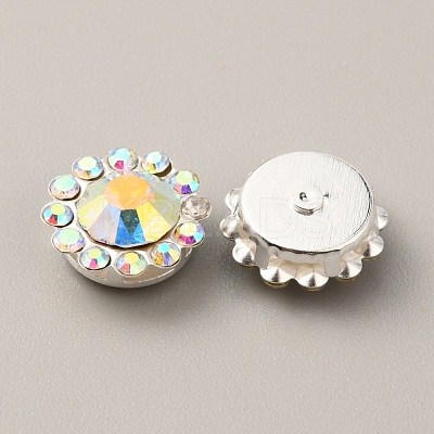 Glass Rhinestone Cabochons FIND-WH0145-49B-1
