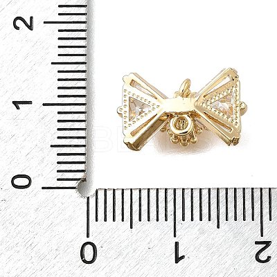 Brass Micro Pave Cubic Zirconia Pendants KK-U061-22G-1