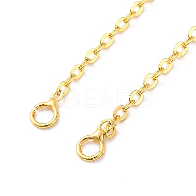 Brass Cable Chain Necklace Making NJEW-D302-80G-1