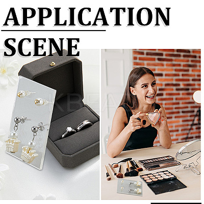20Pcs Acrylic Earring Display Cards EDIS-CP0001-16A-1