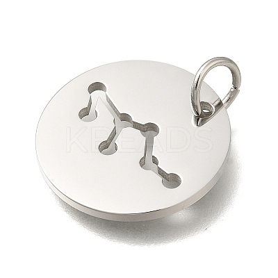 Anti-Tarnish 304 Stainless Steel Pendants STAS-M074-02A-P-1