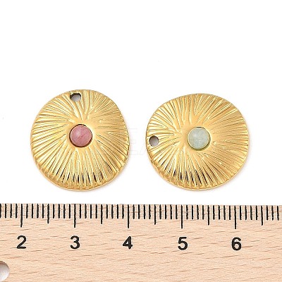 Natural Mixed Gemstone Pendants STAS-F312-21G-1