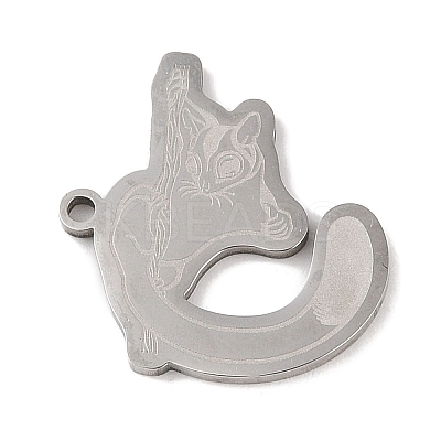 Non-Tarnish 201 Stainless Steel Pendants STAS-C095-31P-1