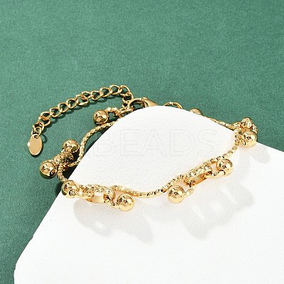 304 Stainless Steel Link Chain Bracelets for Women BJEW-Z143-14G-1