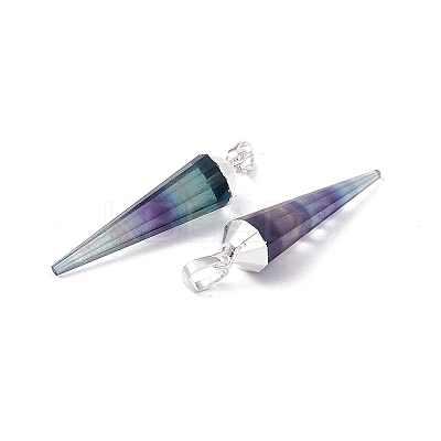 Natural Fluorite Pendants LS-G-L479-44S-1
